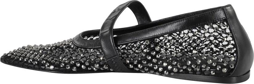 Marni Zwarte Mesh Mary Jane Ballerina`s