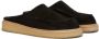 Marni Elegante Zwarte Suède Pantoffels Black Heren - Thumbnail 5