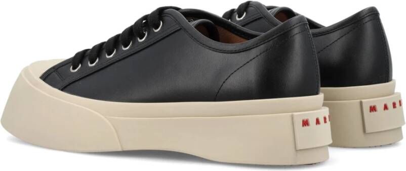 Marni Nappa Leather Pablo Lace Up Sneakers Zwart Dames - Foto 15