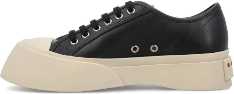 Marni Nappa Leather Pablo Lace Up Sneakers Zwart Dames - Foto 14