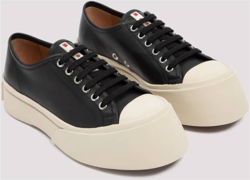Marni Zwarte Veterschoenen Black Dames