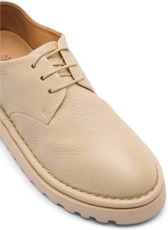 Marsell Beige Leren Derby Schoenen