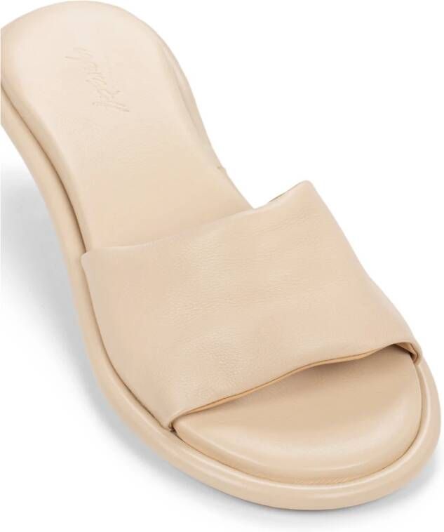 Marsell Biscuit bruine leren slippers