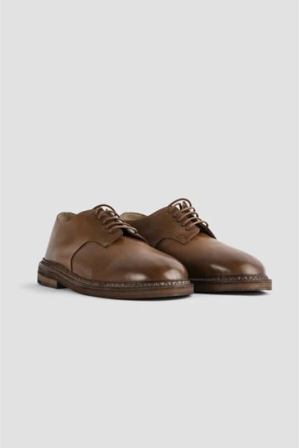 Marsell Bruin Leren Derby Schoenen Brown Heren