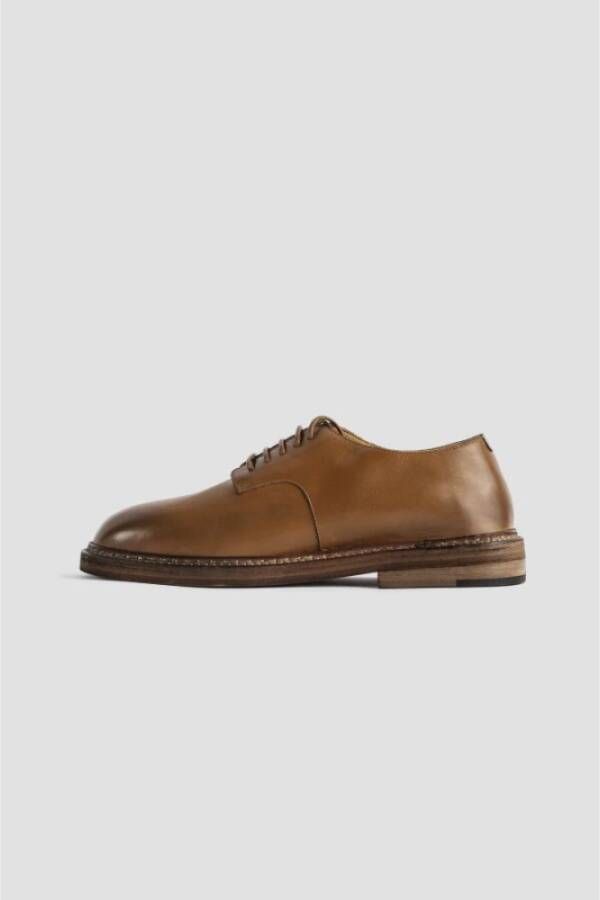 Marsell Bruin Leren Derby Schoenen Brown Heren