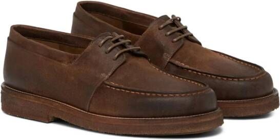 Marsell Bruin Leren Veterschoenen