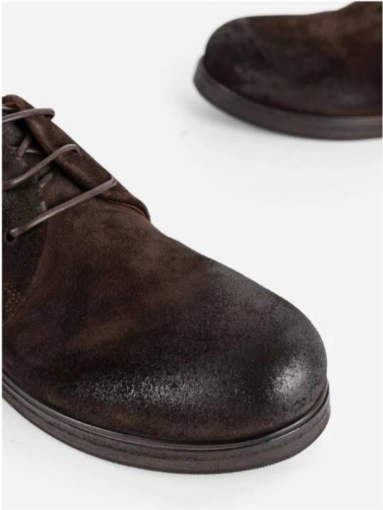 Marsell Bruin Suède Zucca Derby Schoenen