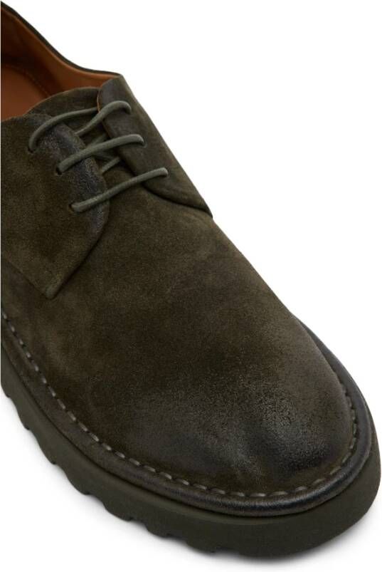 Marsell Chlorofyl Omgekeerd Leren Derby Schoenen