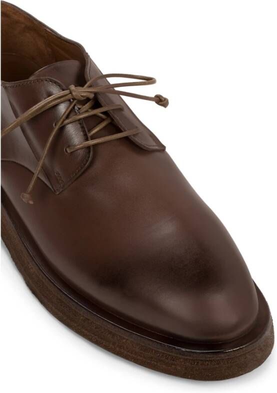 Marsell Chocoladebruine Leren Derby Schoenen