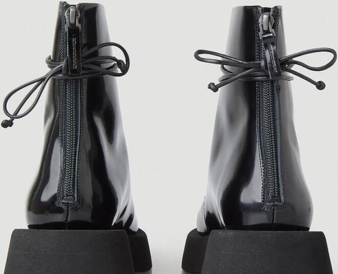 Marsell Gladleren Derby schoenen Black Dames