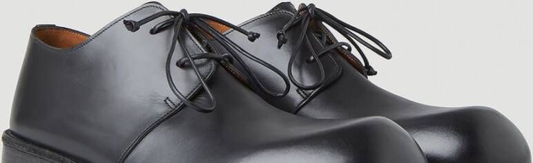 Marsell Gladleren Derby schoenen Black Heren