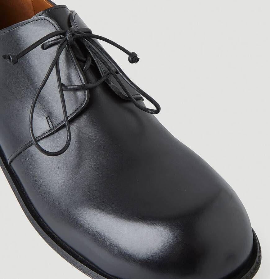 Marsell Gladleren Derby schoenen Black Heren