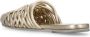 Marsell Gouden leren platte schoenen met gevlochten details Beige Dames - Thumbnail 4