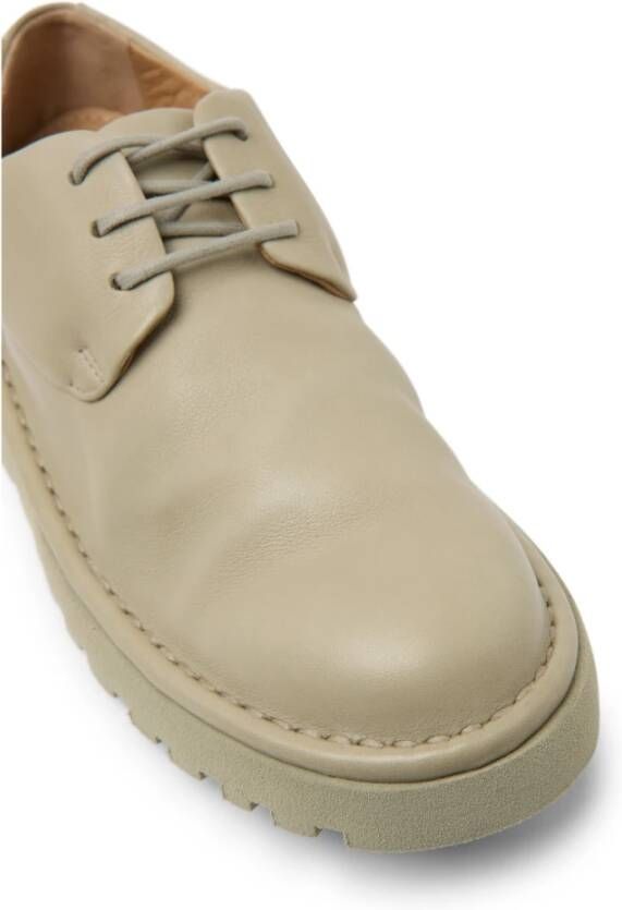 Marsell Groene Leren Derby Schoen