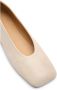 Marsell Ivoor Wit Leren Ballerina Schoenen - Thumbnail 2