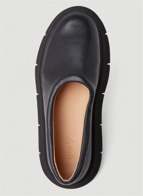 Marsell Leren Ballerina Flats Zwart Dames