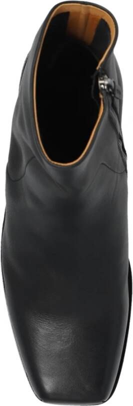 Marsell Leren enkellaarzen Black Heren
