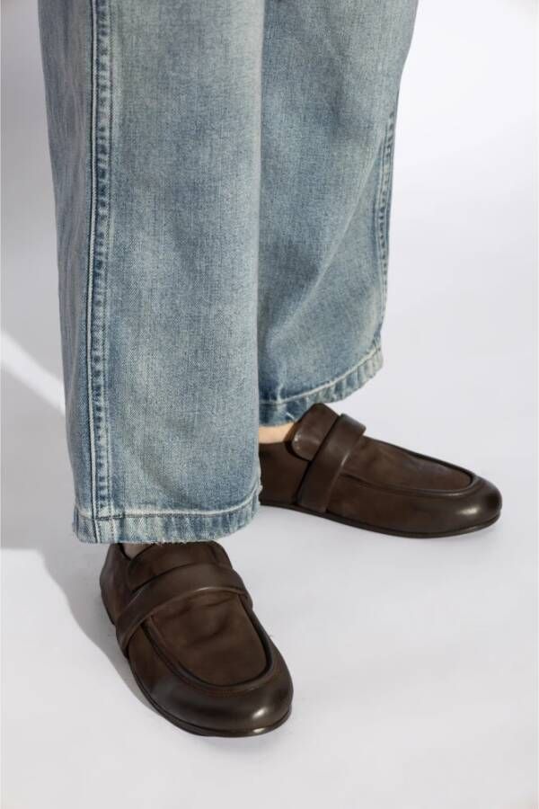 Marsell Leren schoenen type loafers Brown Dames