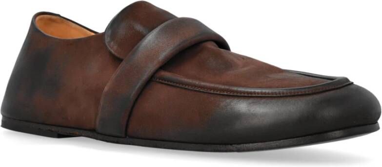Marsell Leren schoenen type loafers Brown Dames