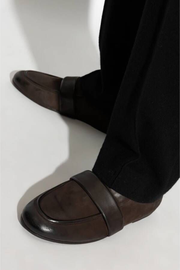 Marsell Leren schoenen type loafers Brown Heren