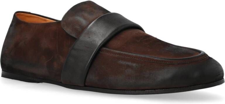 Marsell Leren schoenen type loafers Brown Heren