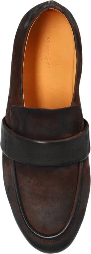 Marsell Leren schoenen type loafers Brown Heren