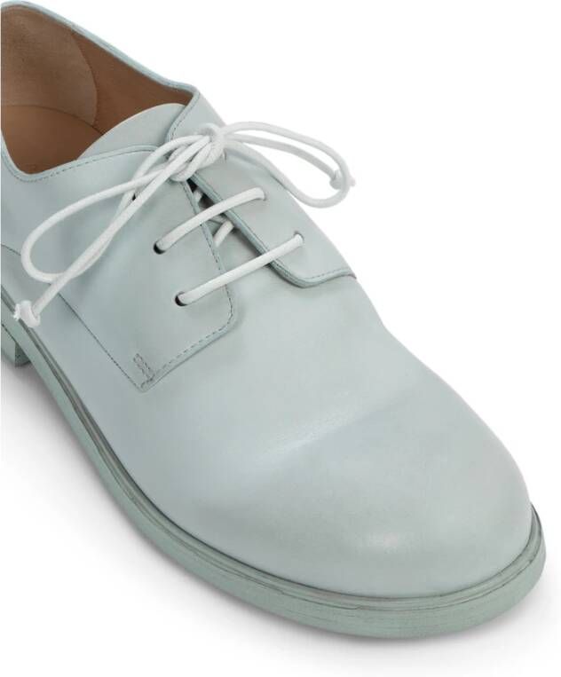 Marsell Lichtblauwe Leren Derby Schoenen