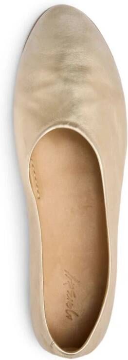 Marsell Platinum Laminaat Ballerinas Beige Dames