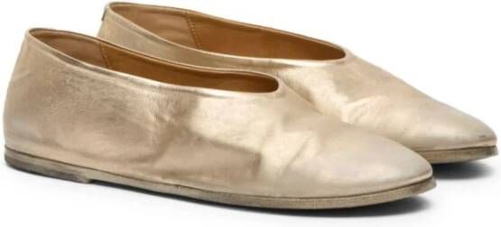 Marsell Platinum Laminaat Ballerinas Beige Dames