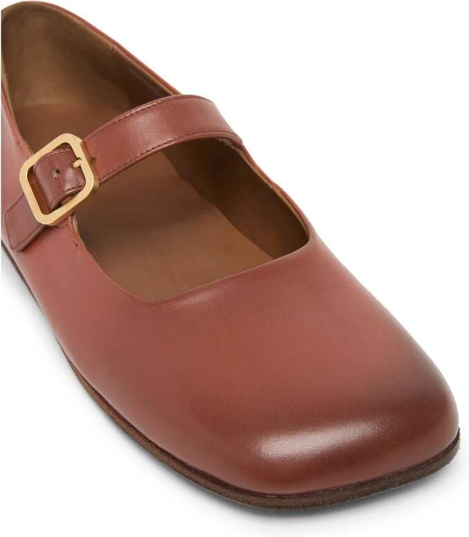 Marsell Rust Leren Ballerina Schoenen