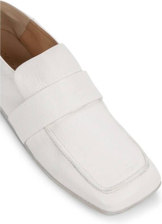 Marsell Witte korrelige leren loafers vierkante neus