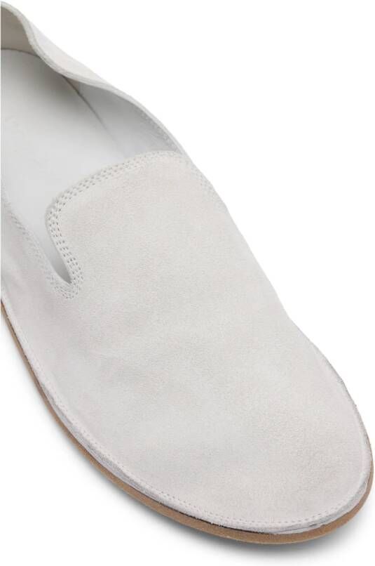 Marsell Witte Mist Slip On Leren Schoenen
