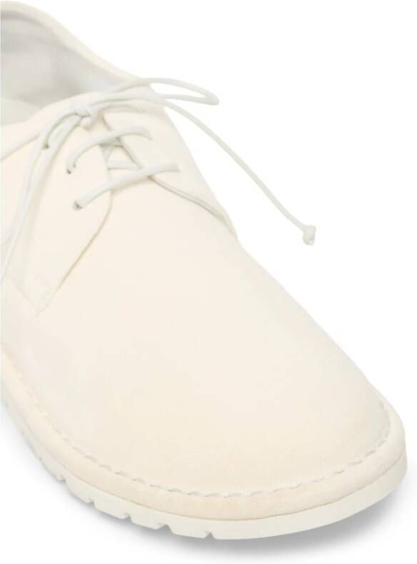 Marsell Witte Omgekeerde Leren Derby Schoenen