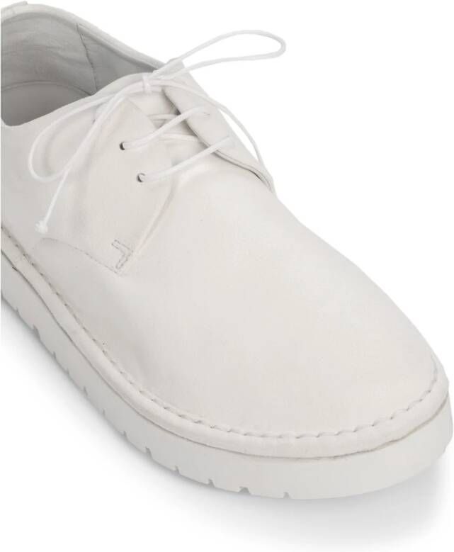 Marsell Witte Omgekeerde Leren Derby Schoenen