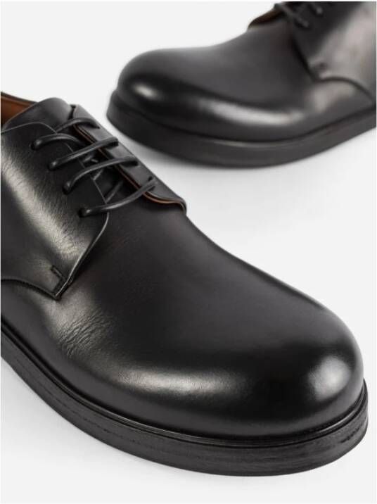 Marsell Zwarte leren Zucca Derby schoenen