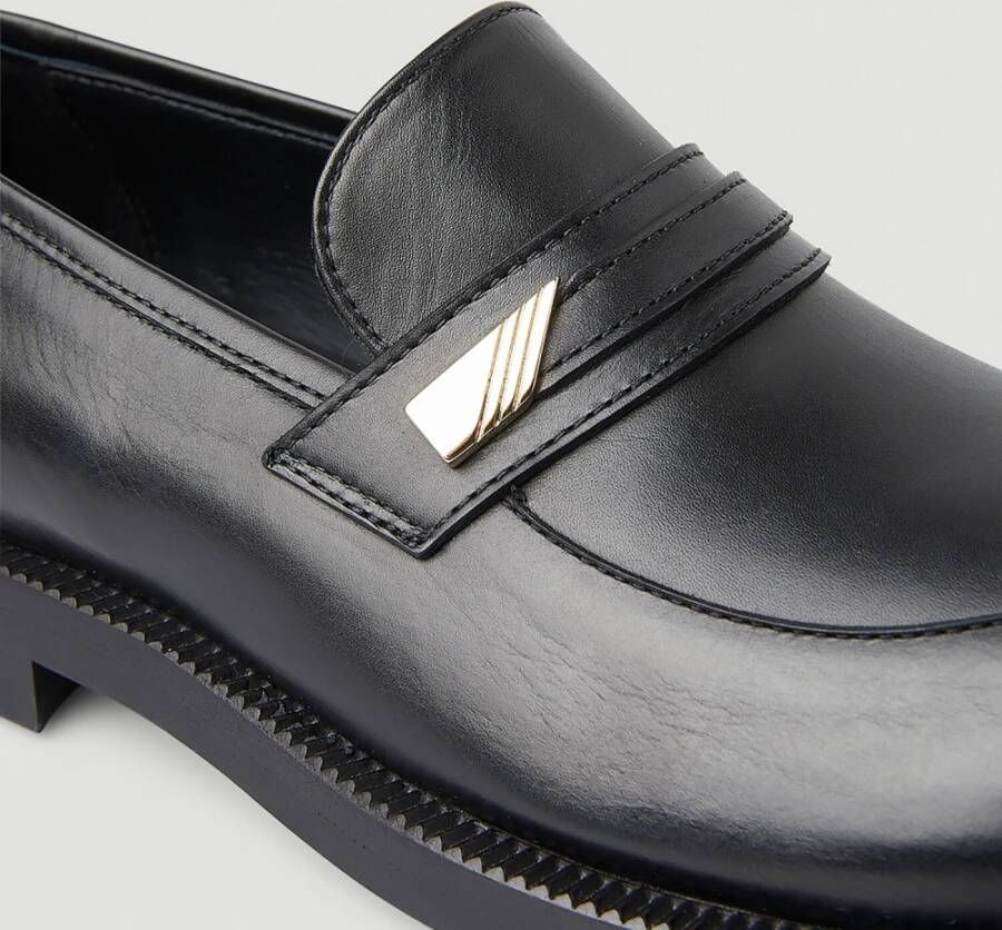 Martine Rose Loafers met Excentrieke Ronde Neus Black Dames