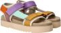 Maruti Beau sandalen met klittenband Multi Textiel Plateau sandalen Dames - Thumbnail 15