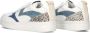 Maruti Mave | White Blue Denim Pixel Wit Leer Lage sneakers Dames - Thumbnail 12