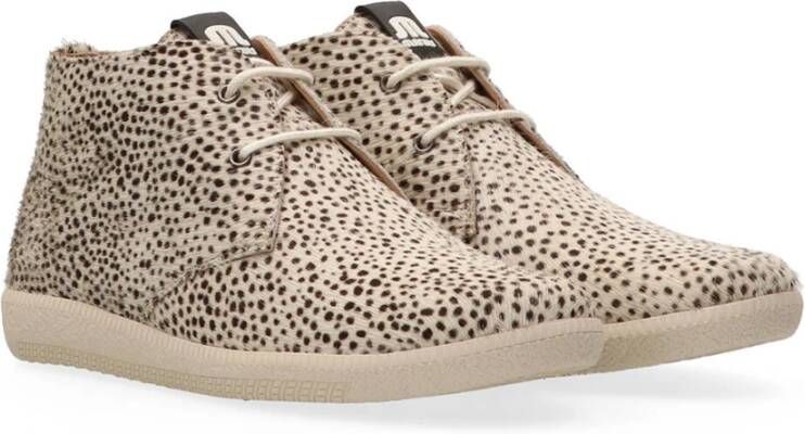 Maruti Stijlvolle Veterschoenen Beige Dames