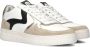 Maruti Witte leren sneakers met beige suède Beige Dames - Thumbnail 2