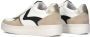 Maruti Witte leren sneakers met beige suède Beige Dames - Thumbnail 3