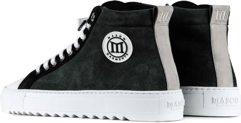 Mason Garments Astro Hi Stampato Sneakers Groen Zwart Heren