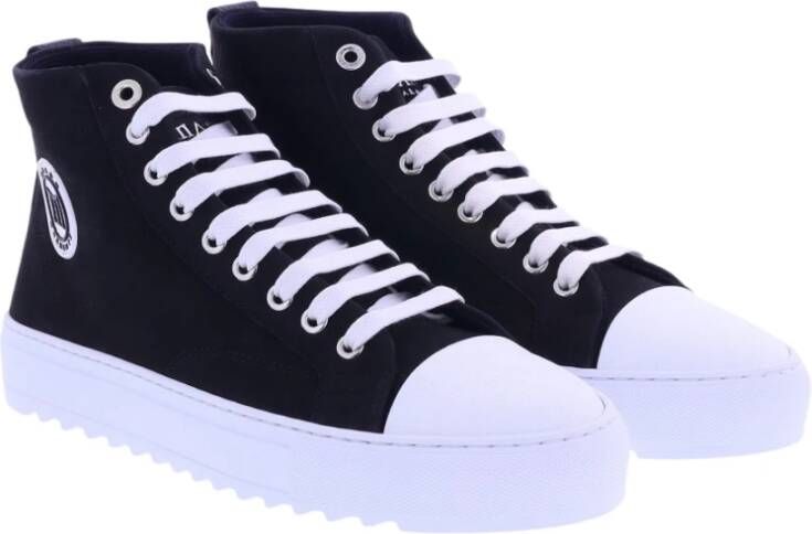 Mason Garments Astro High Synthetische Leren Sneakers Zwart Heren