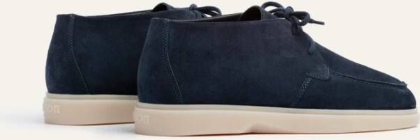 Mason Garments Blauwe Chukka Schoen Elegant Comfortabel Stijlvol