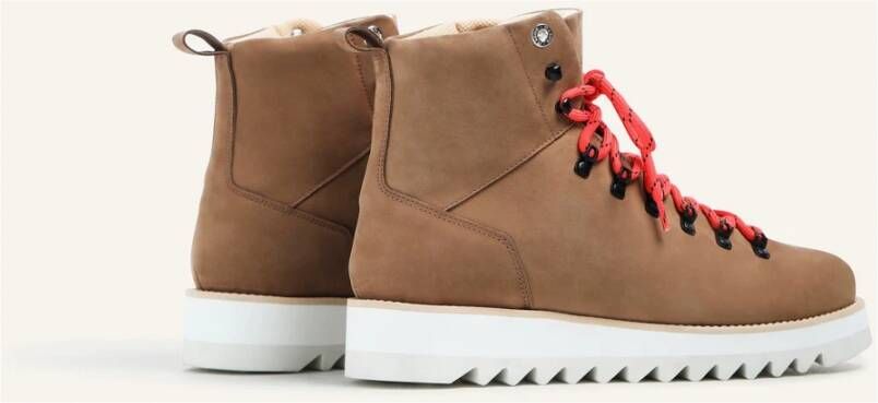 Mason Garments Bruine hoge sneakers voor stadsverkenners