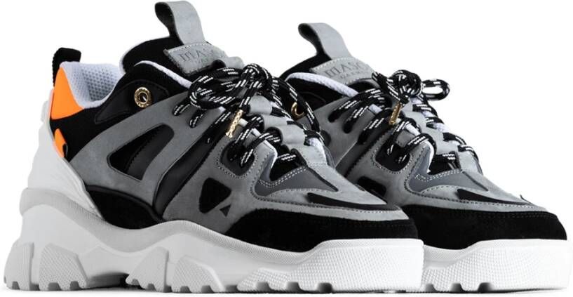 Mason Garments Genova II Sneaker Stijlvolle Sneakers Grijs Heren
