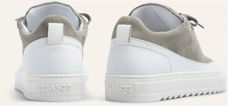 Mason Garments Grijs Wit Stijlvolle Sneakers
