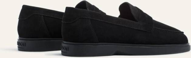 Mason Garments Luxe Zwarte Penny Loafer