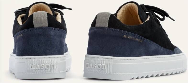 Mason Garments Navy Klassieke Italiaanse Leren Schoenen