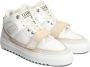 Mason Garments Witte Leren Mid Sneakers White Heren - Thumbnail 3
